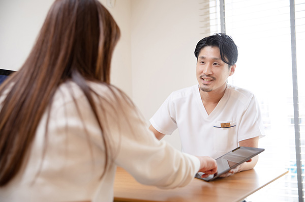 診査・診断と丁寧なカウンセリング