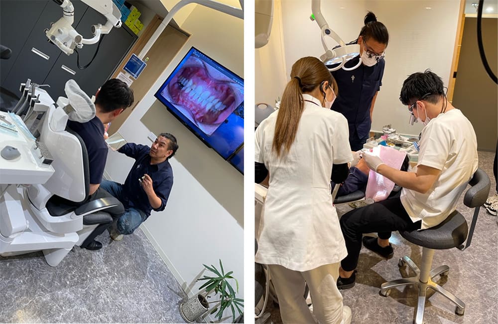 拡大視野での精密治療と一流技工士との妥協なき連携